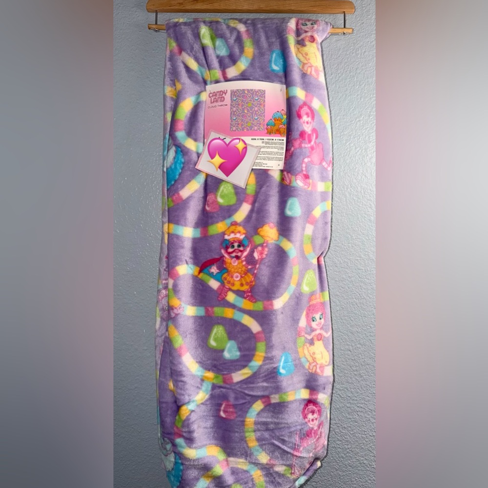 Colorful Candyland Themed Blanket